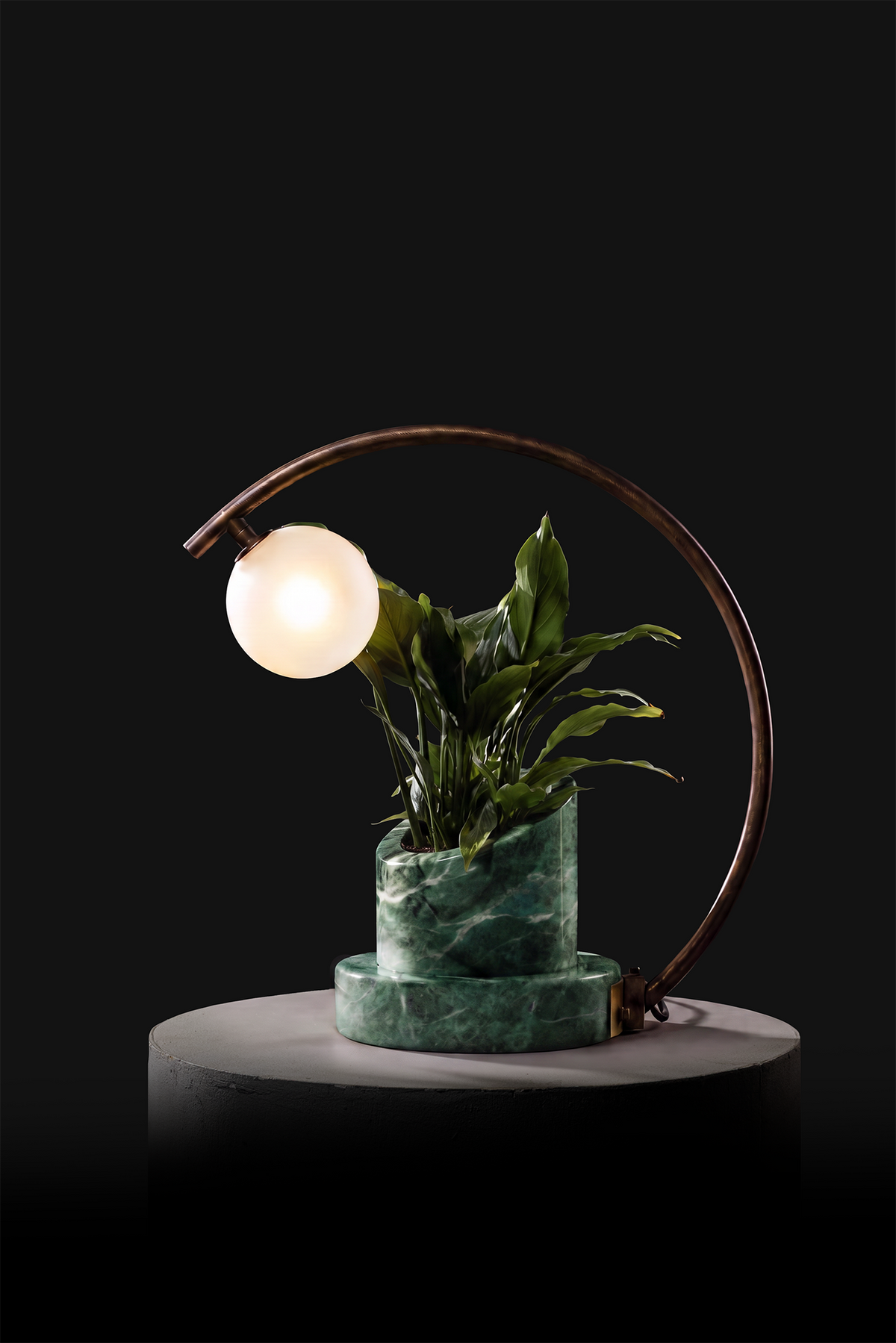 Verde Indian / Oxidised Brass / Spathiphyllum