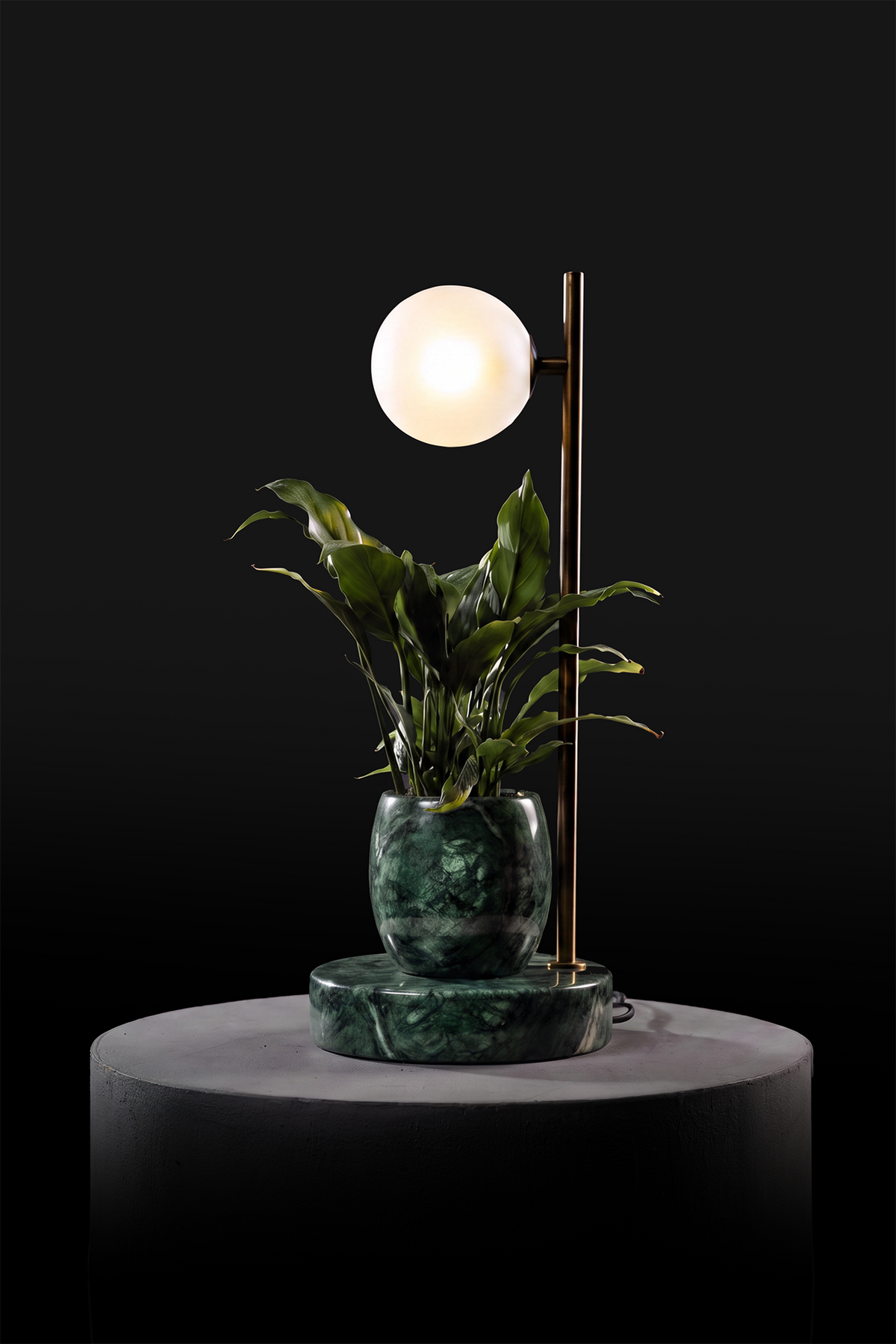 Verde Indian / Oxidised Brass / Spathiphyllum